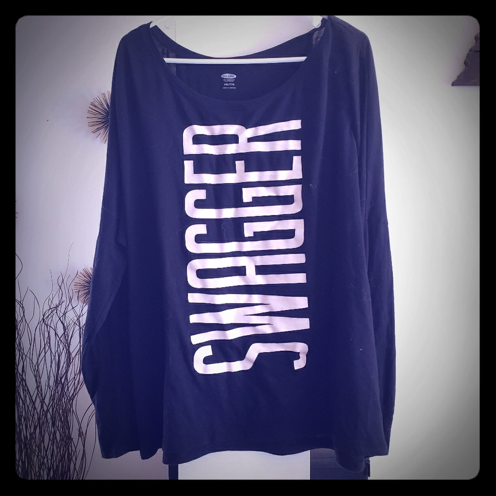 Black and White "Swagger" graphic T